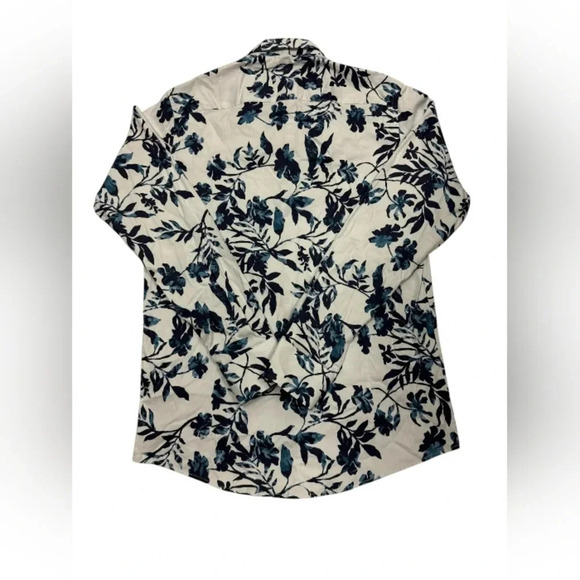 Guide London NWT Button Up Floral Blue/White Size Small - Picture 6 of 11